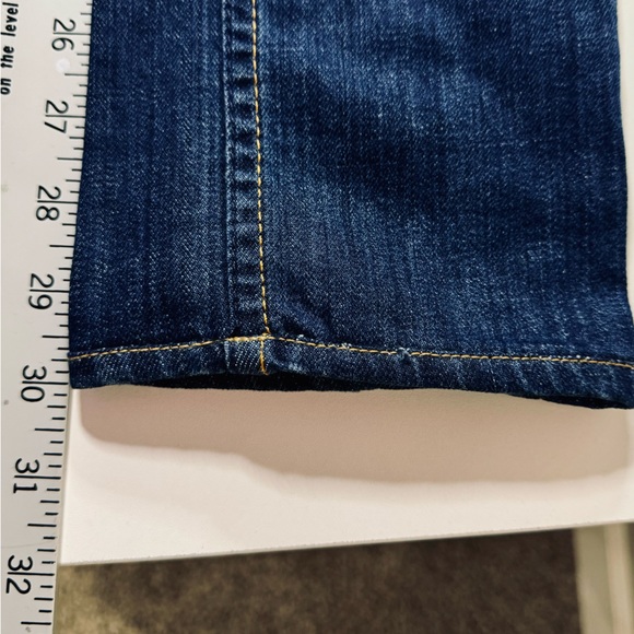 Hudson Jeans Colin Low Rise Skinny Straight Dark Wash Bea Flap Back Pocket SZ 24 - Picture 13 of 16